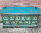 Oude spaanse bruidskast dekenkist bruidskist vintage Ibiza, Ophalen, Minder dan 50 cm, Minder dan 50 cm