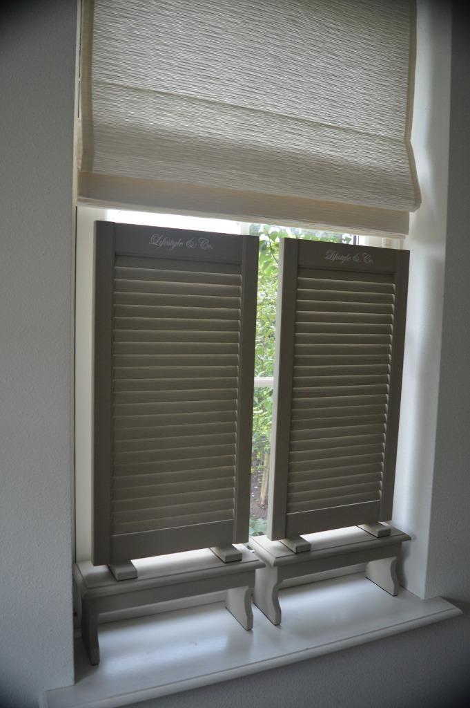 Louvre raamscherm/shutter, privacy, inkijk-werend, landelijk, Huis en Inrichting, Woonaccessoires | Kamerschermen, Nieuw, Ophalen of Verzenden