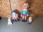 Vintage Rubber Poppen Set - Pinokkio & Dwergen, Ophalen of Verzenden