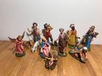 Vintage kerstgroep / kerststal figuren 11 delig - Italy, Diversen, Kerst, Ophalen of Verzenden, Gebruikt