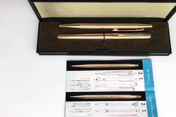 Vintage Vulpen en balpen Montblanc type 1157 Noblesse Gold p beschikbaar voor biedingen