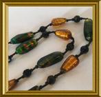 Vintage ketting met glazen kralen, Ophalen of Verzenden, Overige materialen, Ketting
