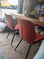 Eetkamerstoelen velvet rood (max 10 stuks), Huis en Inrichting, Stoelen, Ophalen, Gebruikt, Rood, Vijf, Zes of meer stoelen
