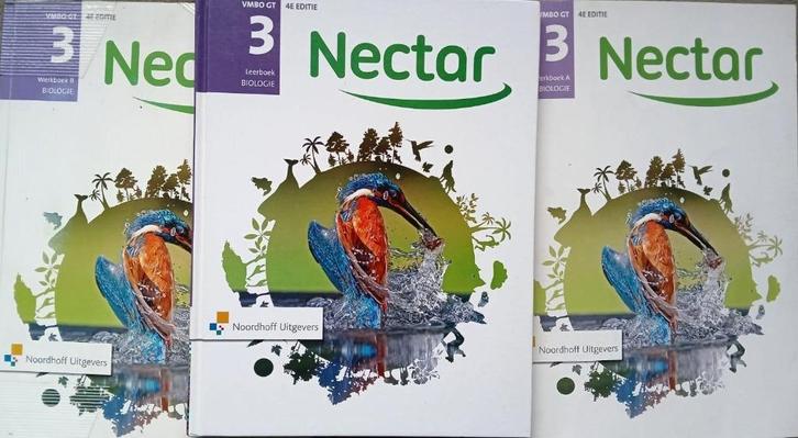 NECTAR 4e ed. Biologie VMBO-GT 3 Leerboek + werkboek A en B, Boeken, Schoolboeken, Zo goed als nieuw, Biologie, VMBO, Verzenden