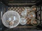 Set glazen craquele bollen heksenballen, Ophalen, Zo goed als nieuw