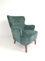 Vintage Artifort Theo Ruth fauteuil zetel groen nieuwe stof, Stof, Ophalen of Verzenden