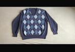 Il Granchio argyle trui – blauw – maat S – old money stijl, Blauw, Ophalen of Verzenden, Zo goed als nieuw, Il Granchio