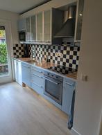 Goede keuken inclusief werkende apparatuur, Huis en Inrichting, Keuken | Complete keukens, Ophalen, Gebruikt, Blauw, Dubbelwandige keuken