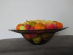 Vintage grote glazen schaal, Antiek en Kunst, Antiek | Glas en Kristal, Ophalen of Verzenden