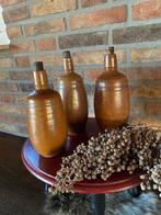 Brocante set van 3 oude kruiken met kurk, Antiek en Kunst, Antiek | Keramiek en Aardewerk, Ophalen of Verzenden