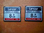 Compact Flash geheugenkaarten 8 Gigabyte, Audio, Tv en Foto, Fotografie | Geheugenkaarten, Gebruikt, Lexar, 8 GB, Ophalen of Verzenden