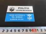sticker Politie Gemeentepolitie Leidschendam  PMA511, Ophalen, Zo goed als nieuw, Sticker