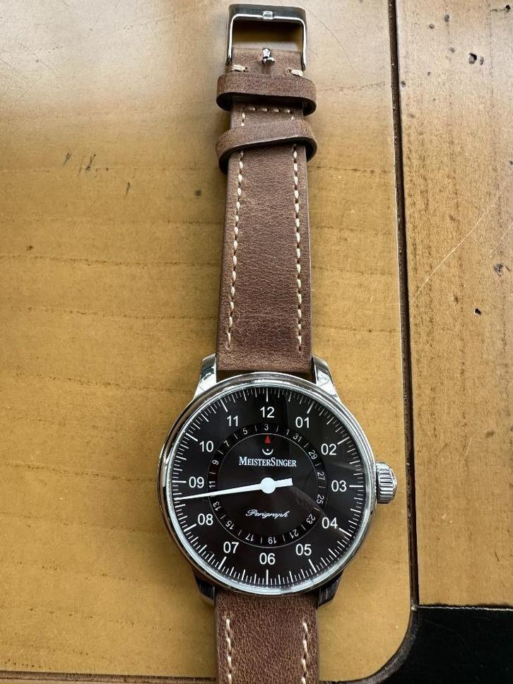 Horloge Meistersinger Perigraph AM1007, Sieraden, Tassen en Uiterlijk, Horloges | Heren, Gebruikt, Polshorloge, Overige merken