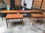 Grote hoeveelheid diverse tafels met tussenbladen, Ophalen of Verzenden, Zo goed als nieuw, 2 zitplaatsen