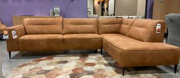 Hoekbank Dakota | Microleer | Cognac beschikbaar voor biedingen