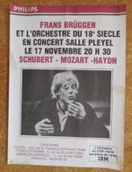 Frans Brüggen poster / gevouwen en met plakband, Gebruikt, Ophalen of Verzenden, Poster, Artwork of Schilderij