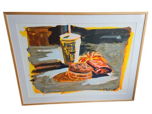 Peter Klashorst Zeefdruk Big Mac, Antiek en Kunst, Kunst | Litho's en Zeefdrukken, Ophalen of Verzenden