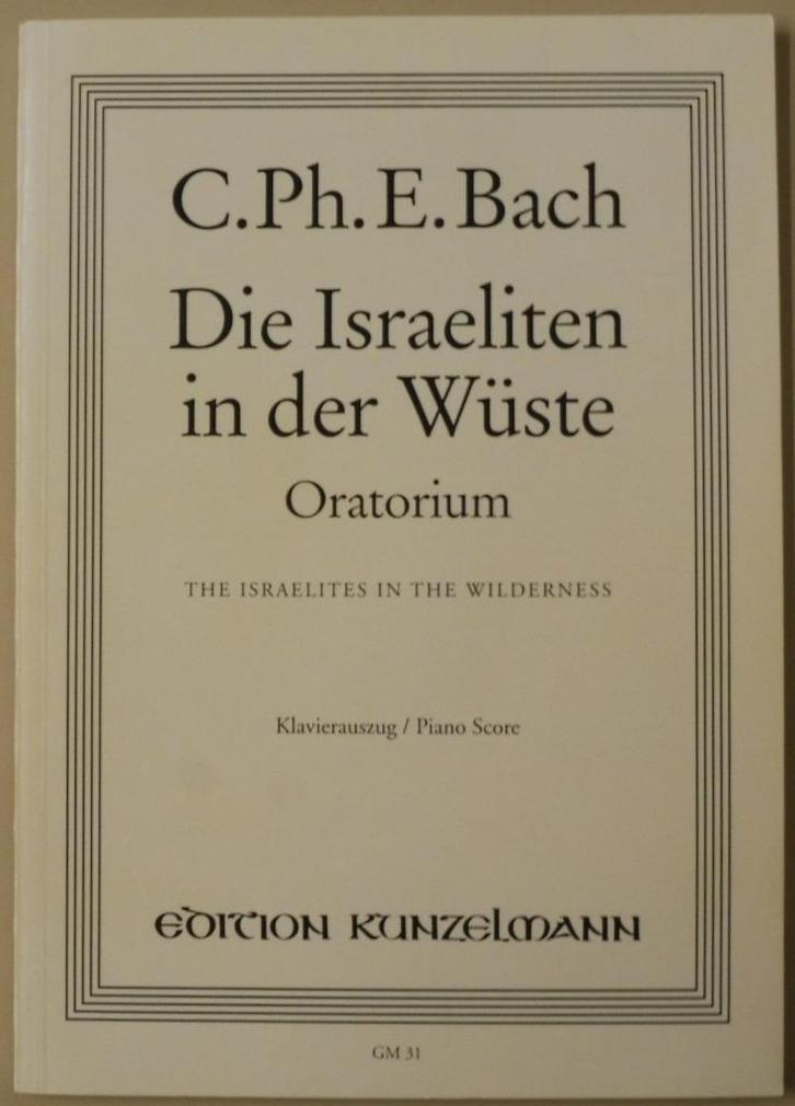 koorpartituur Die Israëlieten in der Wüste, Muziek en Instrumenten, Bladmuziek, Zo goed als nieuw, Artiest of Componist, Klassiek