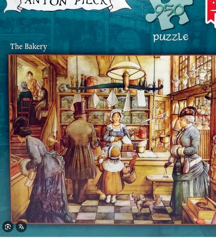 Anton Pieck de Bakkerij Voor Missende stukjes, Hobby en Vrije tijd, Denksport en Puzzels, Zo goed als nieuw, Minder dan 500 stukjes