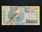 Suriname 5000 gulden 2000 VF, Postzegels en Munten, Bankbiljetten | Amerika, Ophalen of Verzenden, Zuid-Amerika