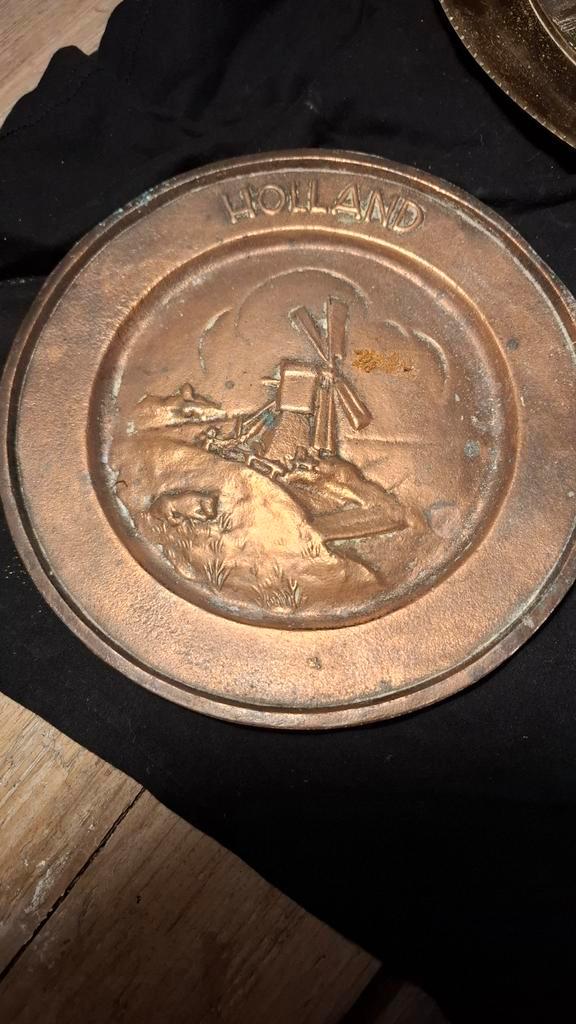 Vintage Hollandse Wandplaat met Molen, Antiek en Kunst, Antiek | Wandborden en Tegels, Ophalen of Verzenden