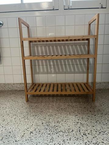 Bamboe Badkamerrek - 3 Verstelbare Planken beschikbaar voor biedingen