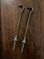 2 GOUDKLEURIGE HAKEN 15CM, Minder dan 50 cm, Gebruikt, Overige kleuren, Ophalen of Verzenden