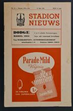 Kampioen wedstrijd programma 1e klasse voetbal AJAX DWS 1954, Verzamelen, Sportartikelen en Voetbal, Ophalen of Verzenden, Gebruikt