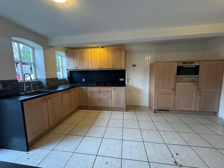 Nette Massief Eiken Hoekkeuken + Apparatuur + GEDEMONTEERD, Huis en Inrichting, Keuken | Complete keukens, Zo goed als nieuw, Hoekkeuken