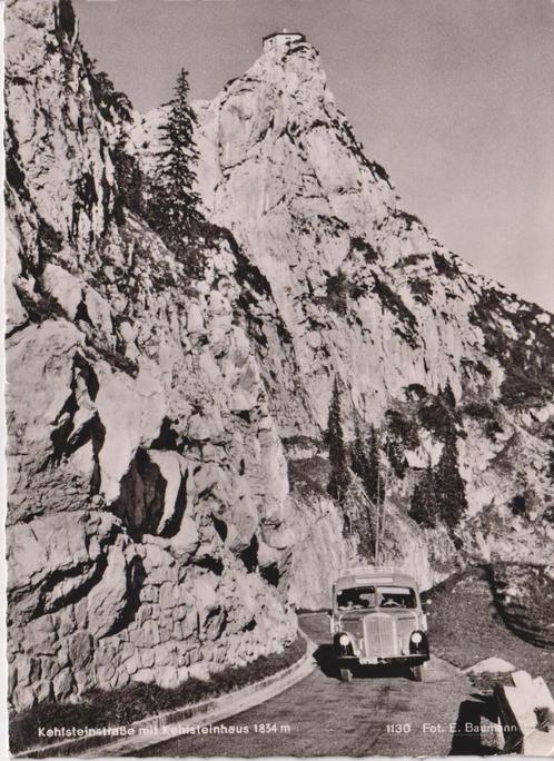 Duitsland, Berchtesgaden, Kehlsteinstrasse,  Mercedes O 3500, Verzamelen, Ansichtkaarten | Buitenland, Gelopen, Duitsland, 1940 tot 1960