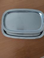 2 Vintage alessi schaaltjes, Ophalen, Gebruikt, Rechthoekig, Metaal