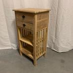 Ladekastje - massief teak - 2 lades - handgemaakt -TTM Wonen, TTM Wonen, Meubels – (Perzische) Tapijten en Woonaccessoires, Minder dan 50 cm