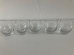 5 waterglazen, Ophalen of Verzenden, Gebruikt, Waterglas