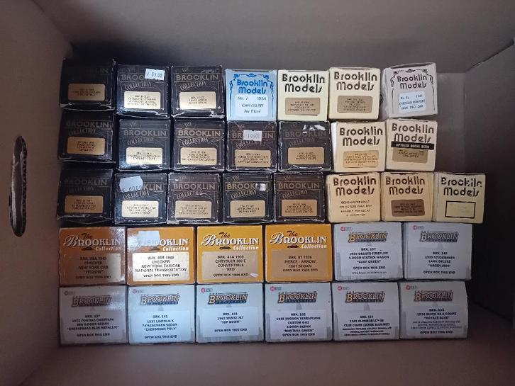Brooklin Models - 32 Lege doosjes, in goede staat, Hobby en Vrije tijd, Modelauto's | 1:43, Gebruikt, Auto, Overige merken, Verzenden