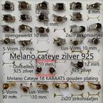 NIEUW:Melano Cateye Ringen+Hanger: Zilver+Verguld+balletjes, Verzenden, Nieuw, Dame, Goud