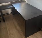 Malm bureau met uitrekbaar blad, Huis en Inrichting, Ophalen, Gebruikt, Bureau