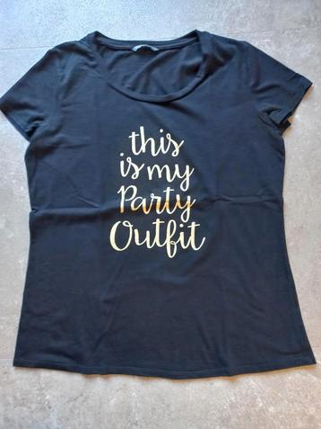 T-shirt met tekst feestdagen, Hema, maat L beschikbaar voor biedingen