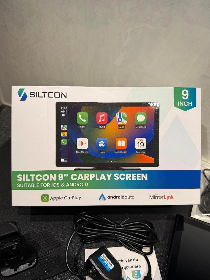 Siltcon Carplay Scherm 9 Inch in Nieuwstaat!, Auto diversen, Autonavigatie, Zo goed als nieuw, Verzenden