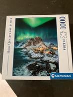 Clementoni puzzel 1000 stukjes Groenland Noorderlicht, Ophalen, 500 t/m 1500 stukjes, Zo goed als nieuw, Legpuzzel