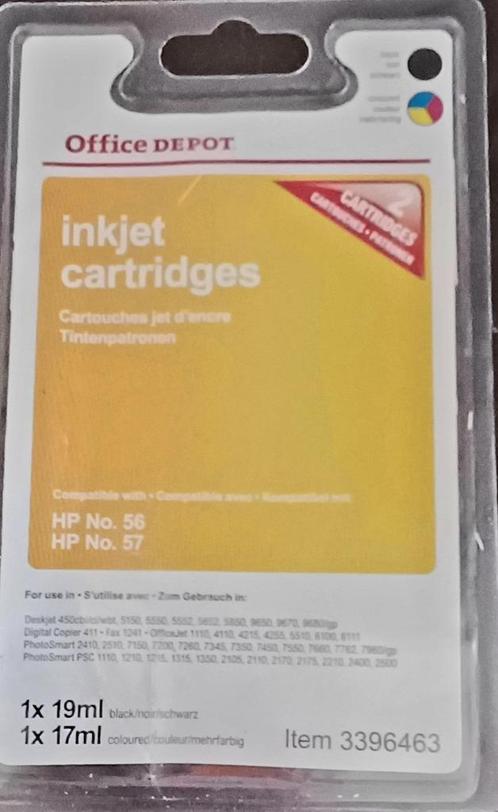Office Depot HP56/57 2 stuks nieuw, Computers en Software, Printerbenodigdheden, Nieuw, Cartridge, Ophalen of Verzenden
