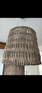 Landelijke rieten lampenkap- diameter 40 cm, Ophalen, Zo goed als nieuw, Rond, 25 tot 50 cm
