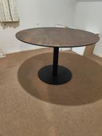 Ronde keramische eettafel met metalen voet, Ophalen, Rond, 100 tot 150 cm, 100 tot 150 cm