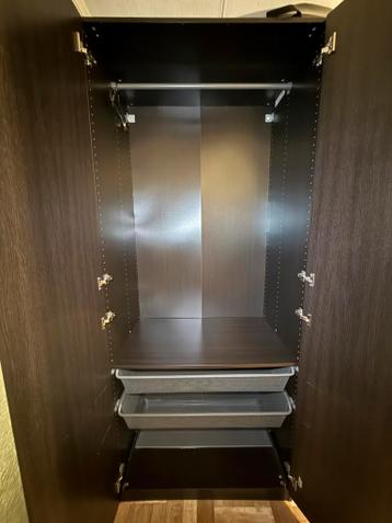 IKEA PAX kast + KOMPLEMENT interieur + deuren, gedemonteerd - afbeelding 3