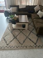 Mooi Karwei vloerkleed - Crème/Zwart - 160x230cm, 150 tot 200 cm, 200 cm of meer, Ophalen of Verzenden, Zo goed als nieuw