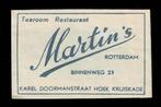 suikerzakje 134 Martin's Rotterdam Kristalsuiker C.S.M., Verzamelen, Nederland, Ophalen of Verzenden