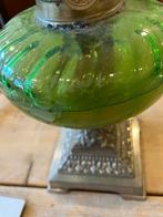 Olielamp groen glas50 cm hoog, Ophalen of Verzenden
