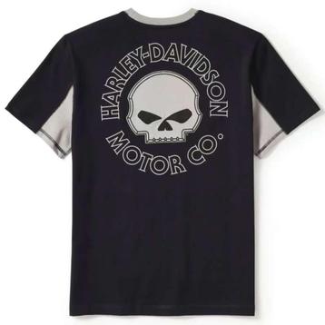 Harley Shirt, KM, Skull, Zwart/Grijs, nieuw, EU maat L beschikbaar voor biedingen