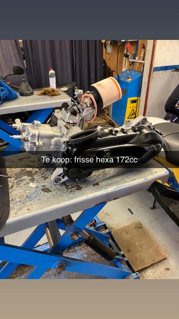 Hexa 172cc malossi LC, Fietsen en Brommers, Brommeronderdelen | Scooters, Zo goed als nieuw, Piaggio, Blok, Ophalen