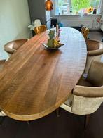 ️ Ovale Eettafel van Mangohout (300 cm), Huis en Inrichting, Tafels | Eettafels, Ophalen, Overige materialen, 100 tot 150 cm, Mangohout
