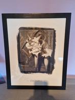 Zwarte lijsten met bloemafbeeldingen, Minder dan 50 cm, Ophalen of Verzenden, Zo goed als nieuw, Foto of Poster